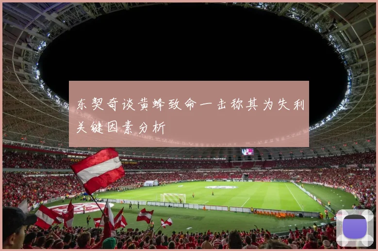 东契奇谈黄蜂致命一击称其为失利关键因素分析